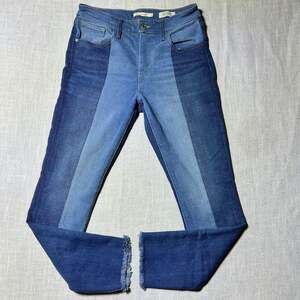 Levi's Premium 721 High Rise Skinny Two-Tone Japanese Denim Jeans Sz 29